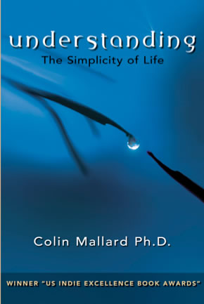 Book Cover - water droplet on blue background - By Colin Mallard